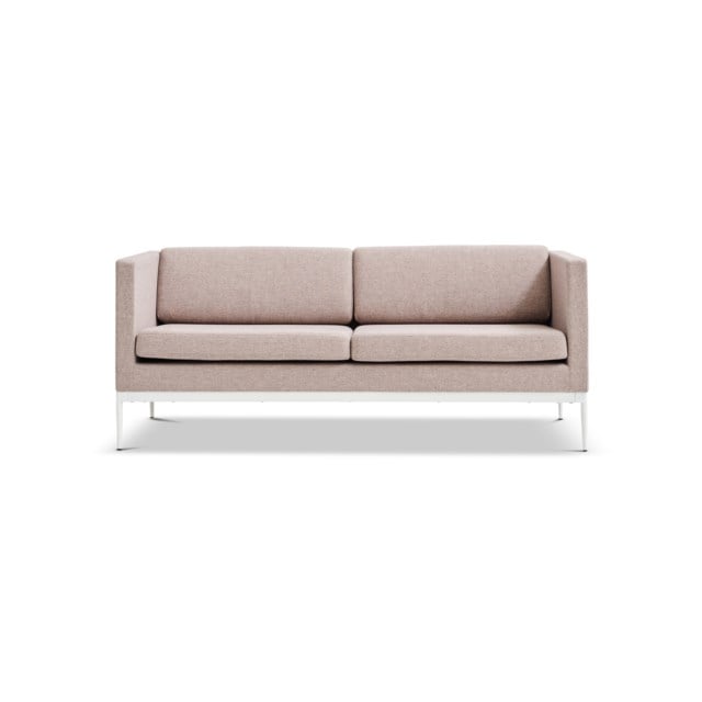 Soffa Bergamo 3-sits med låg rygg Grå - 1250x1800x800mm - 1
