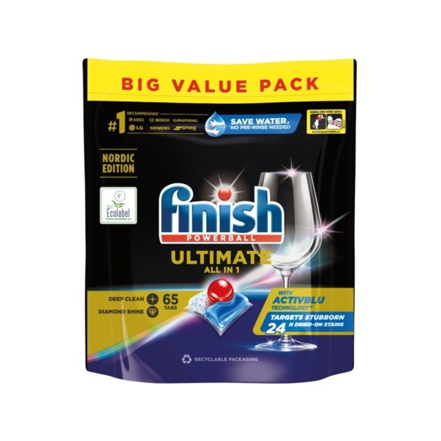 Disktabletter Finish Ultimate All In One - 65-P - 1