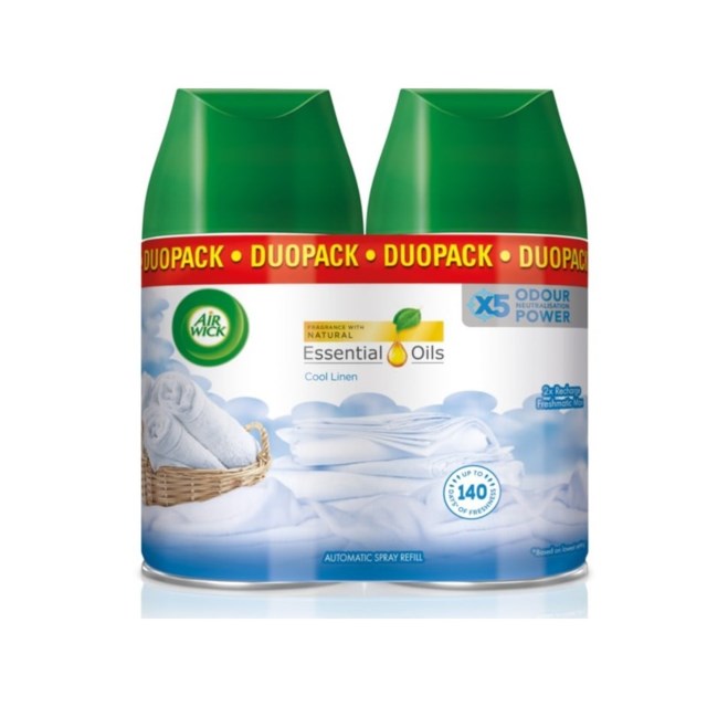 Doftspridare Air Wick Freshmatic Cool Linen Ref 250ml 2-P - 1