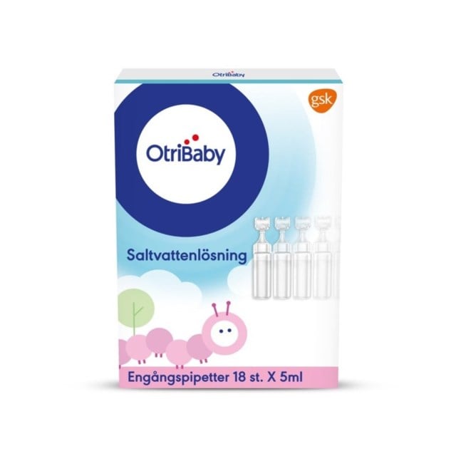 Otri-Baby saltvattenlösning 18 st x 5 ml engångspipetter - 1