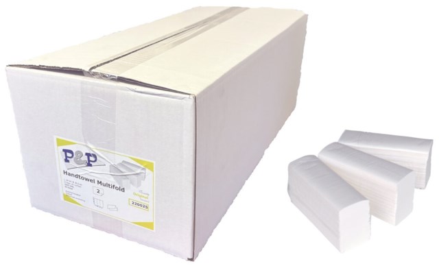 Pappershandduk P&P Handtowel Multifold 3000 - 1