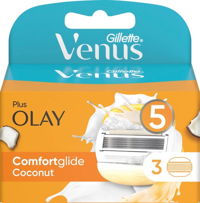 Rakbladshuvud Gillette Venus Comfortglide Coconut 3-P - 1