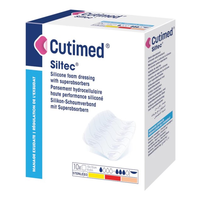 Cutimed Siltec 10 x 10cm 10p - 1