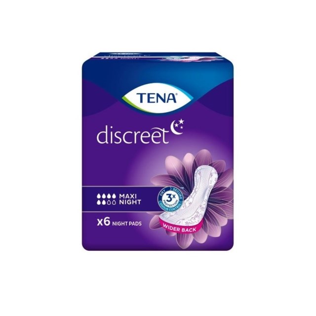 Inkontinensskydd TENA Discreet Maxi Night 6-P - 1