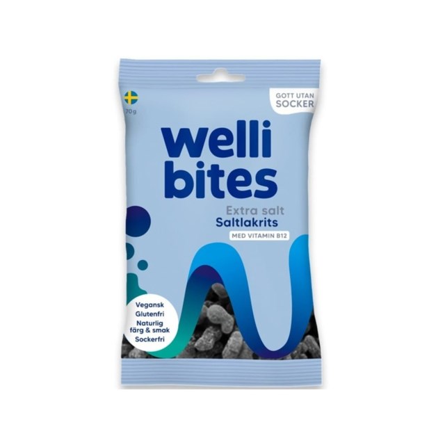 Wellibites Extra Salt Saltlakrits 70 g - 1