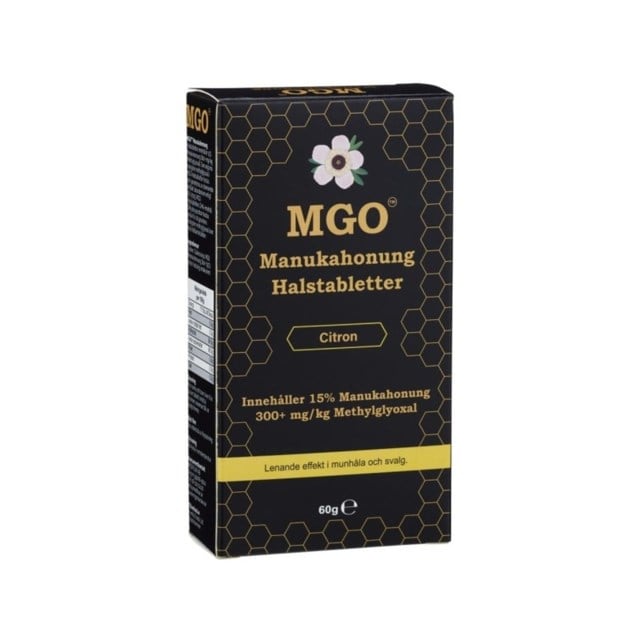 MGO Manukahonung halstabletter Citron 300+ 60 g - 1