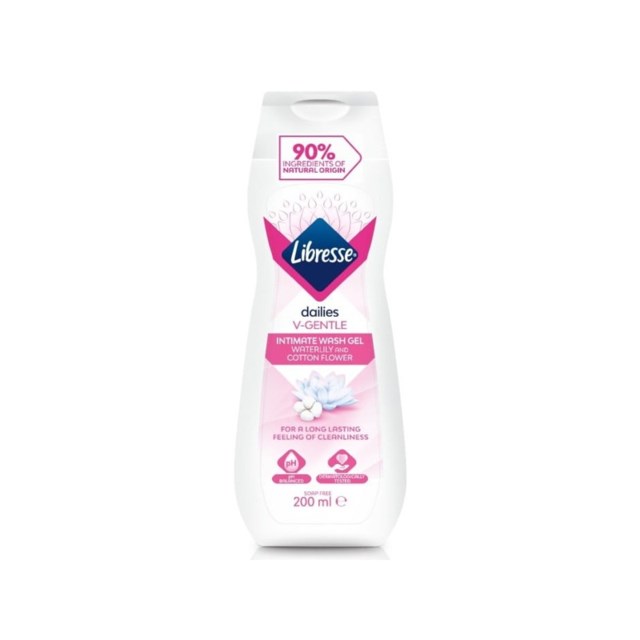 Libresse Intimtvätt Waterlily & Cotton Flower 200 ml - 1