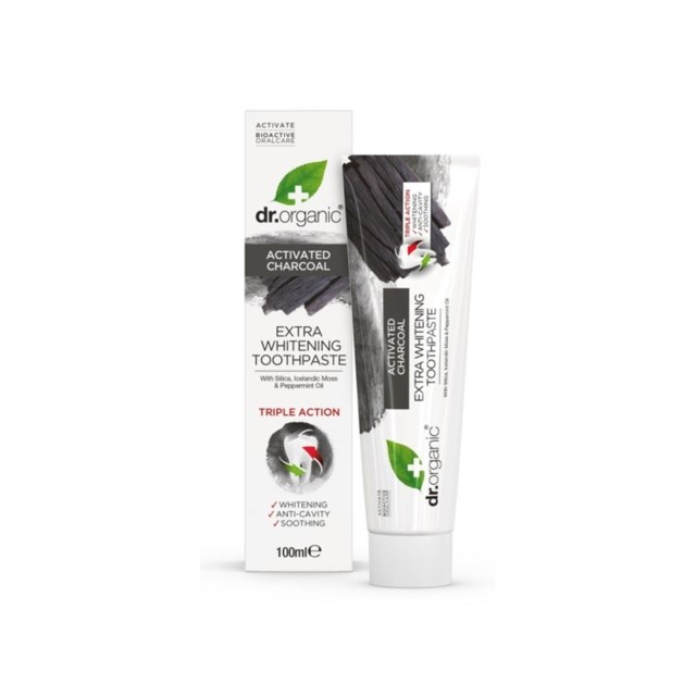 Dr Organic Activated Charcoal Toothpaste 100 ml - 1
