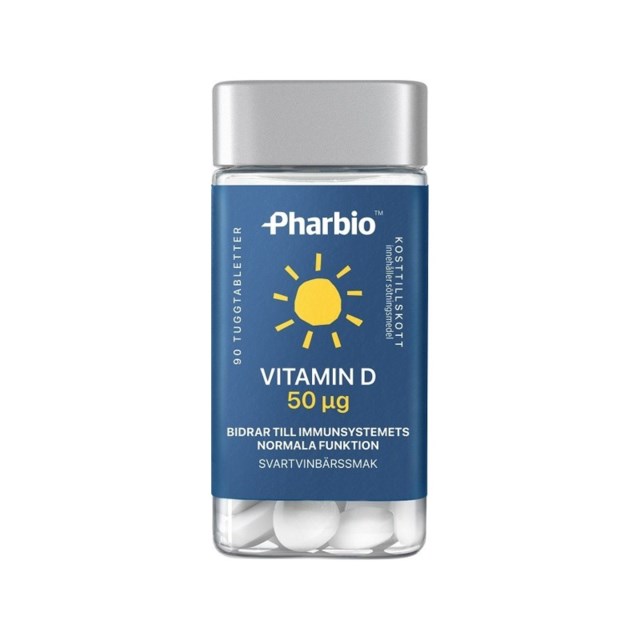 Pharbio Vitamin D 50 ug 90 st - 1