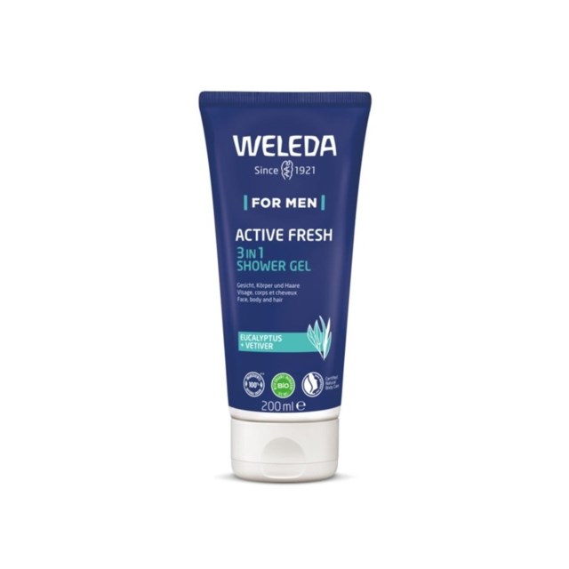 Weleda Active Fresh 3 in 1 Shower Gel 200 ml - 1