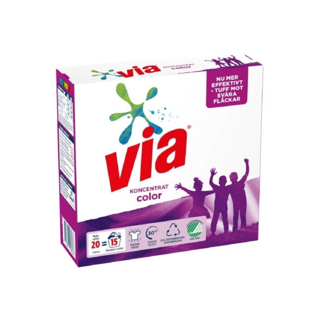 Tvättpulver Via Color 750g - 1