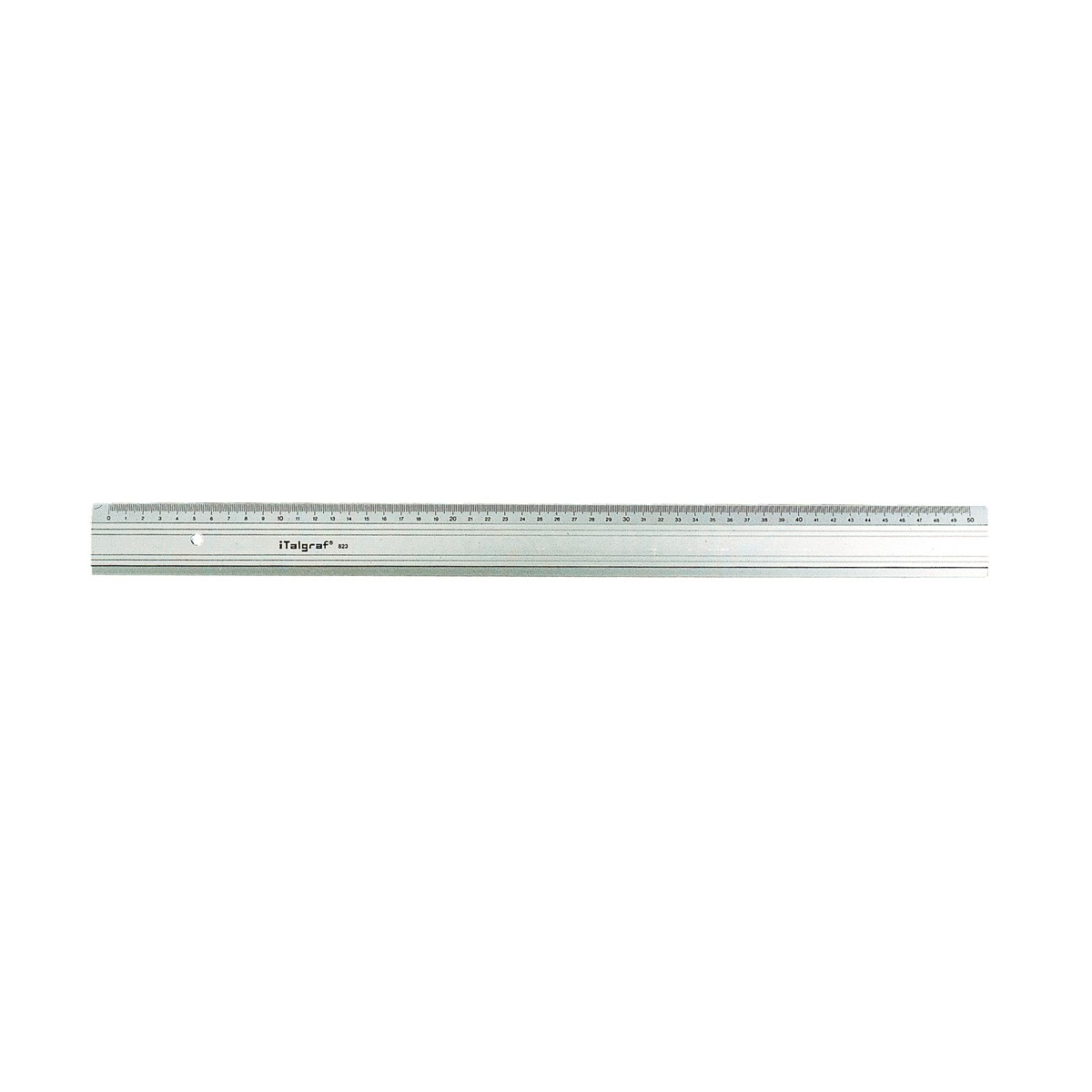 Linjal MR Aluminium, 50 cm, cm och tumskala - Kontor & Papper - Pennor & Ritmateriel - Linjaler & Passare