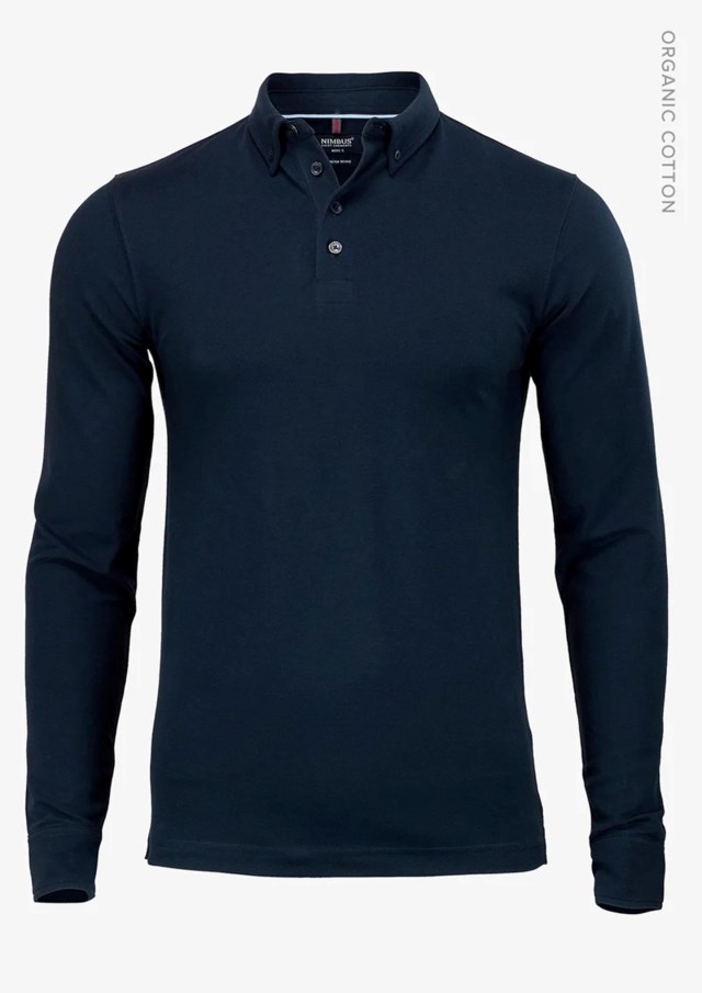 Piketröja långärmad Carlington herr navy stl S - S - 1