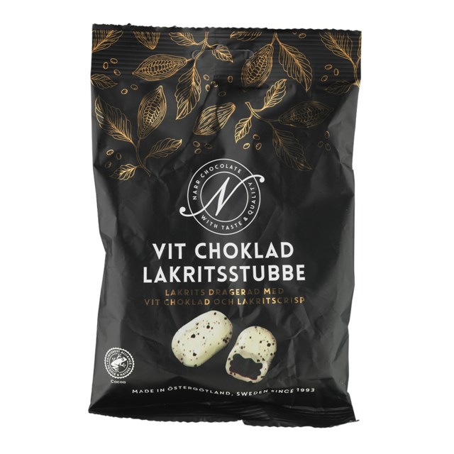 Godis Chokladpåse Vit Choklad Stubbe 120g - 120g - 1
