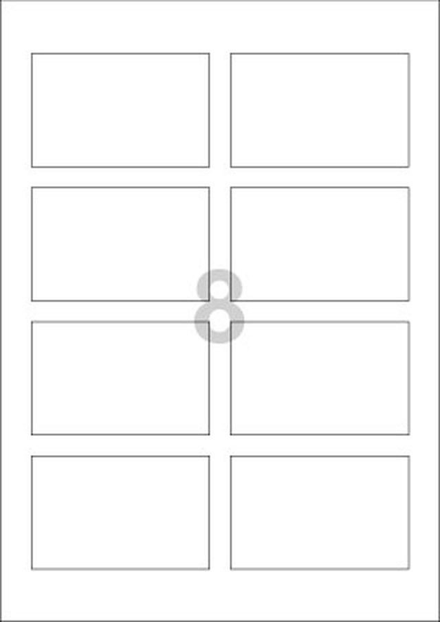 Visitkort Decadry   48St/Fp Vita      Ink-Jet - 1