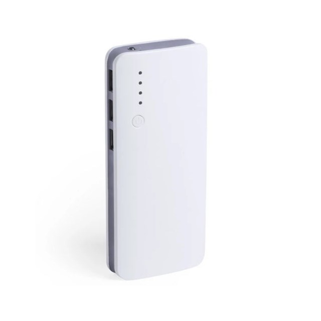 Powerbank Kaprin 10000 mAh vit/grå - 1