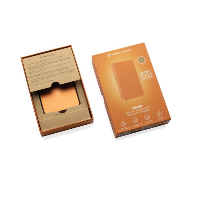 Marin 5000mAh magnetic 15W wireless powerbank - 1
