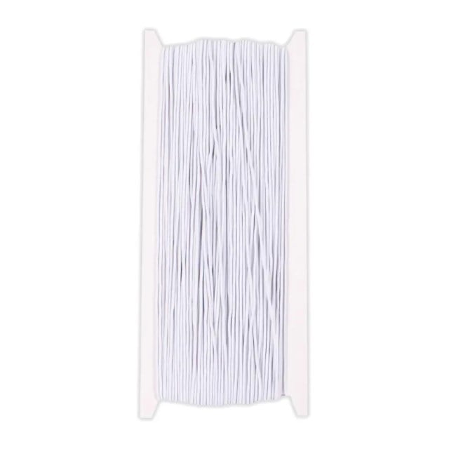 Elastisk snodd Playbox, vit, 1 mm, 50 m - 1