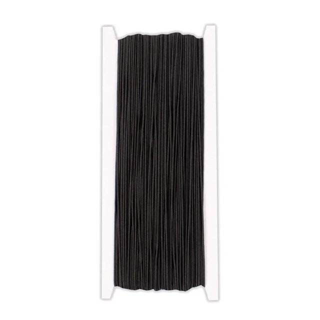 Elastisk snodd Playbox, svart, 1 mm, 50 m - 1