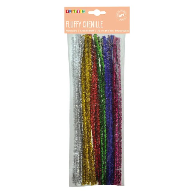 Piprensare Playbox Glitter, Ø 6 mm, 50 st - 1