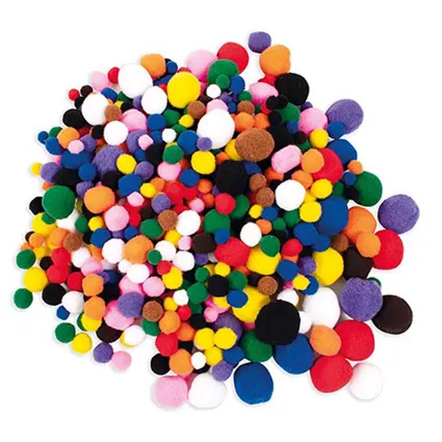 Pompombollar Playbox Blandade färger - 1