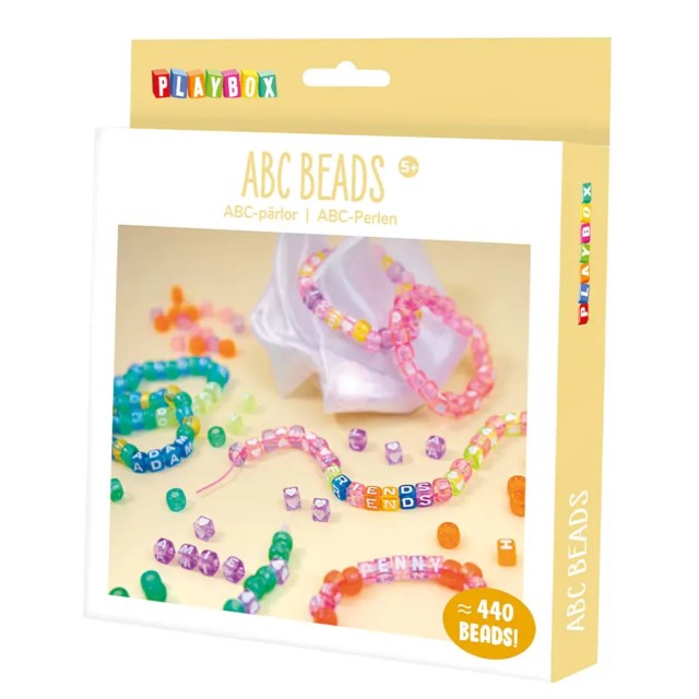 Pysselset Playbox ABC, pärlor med bokstavsmotiv - 1