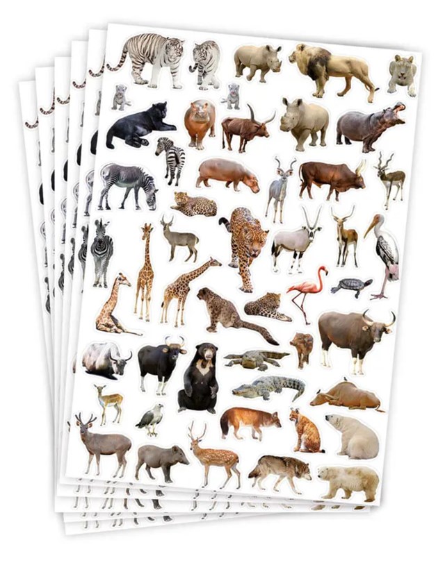 Stickers Playbox Vilda Djur, 300 st - 1