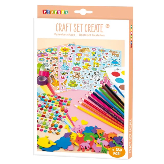 Pysselset Playbox Skapa Prinsessa & Natur, kort och dekoration - 1