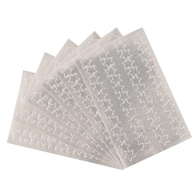 Klistermärken Playbox Silverstjärnor, 13 mm - 1
