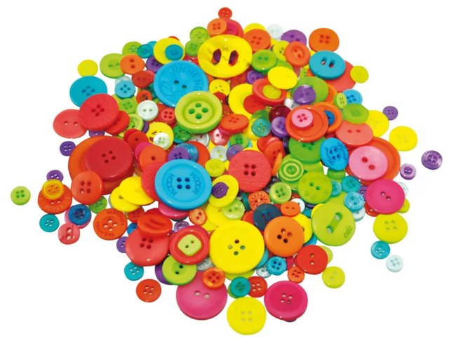 Knappmix Playbox Olika färger, 500g - 1