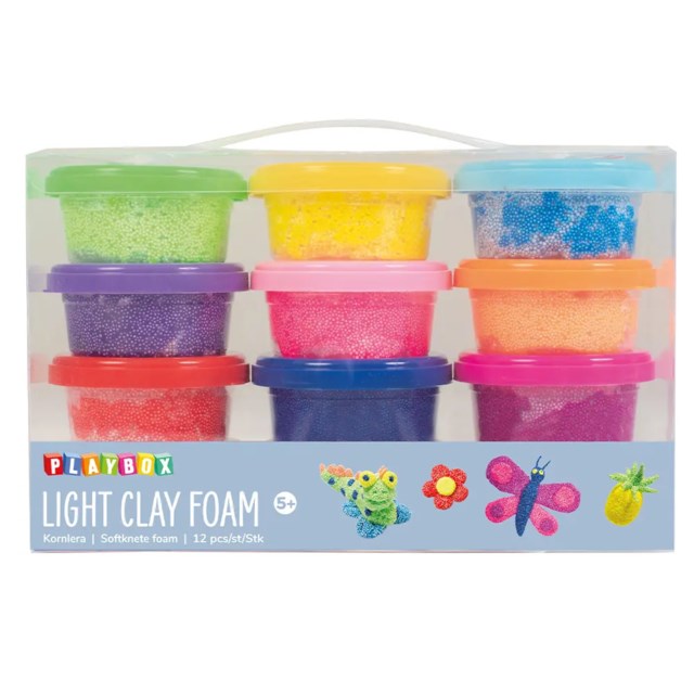 Kornlera Playbox Lufttorkande, blandade färger, 14g, 12-pack - 1