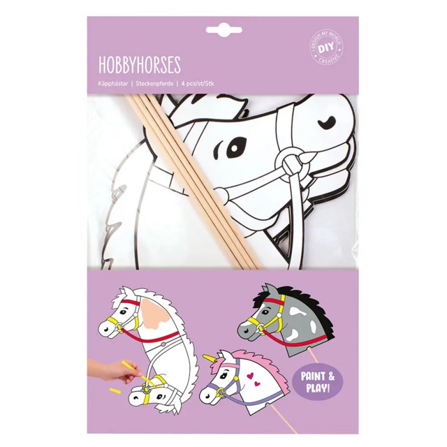 Pyssel-set Playbox Käpphästar, häst och enhörning, 4 st - 1