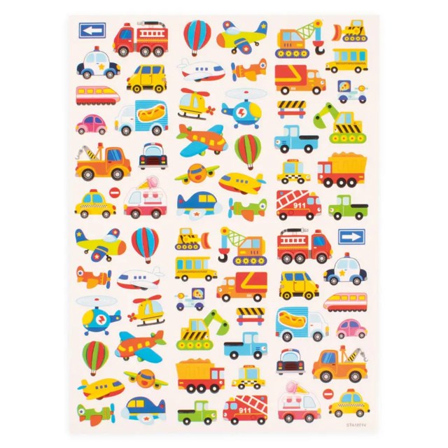 Klistermärken Playbox Fordon, skyltar och bilar - 1