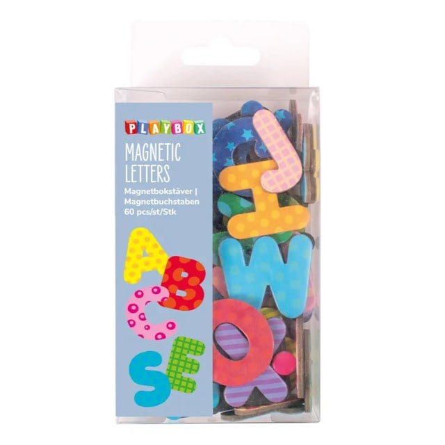 Magnetbokstäver Playbox Mönstrade, 60-pack - 1