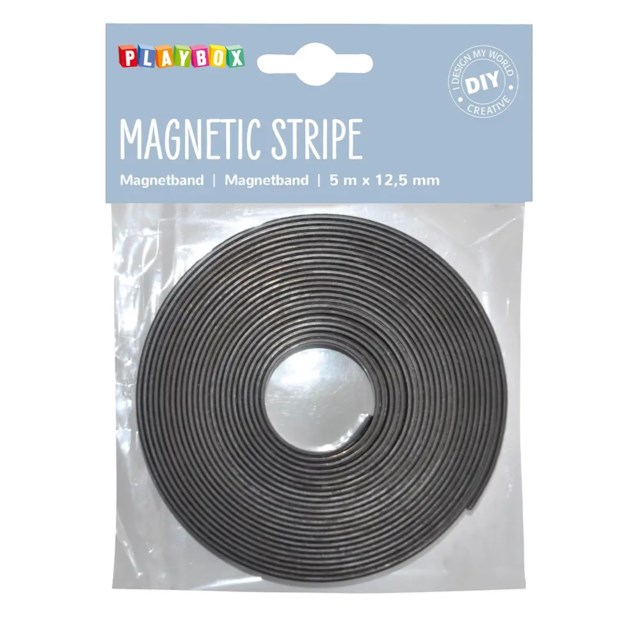 Magnetband Playbox Självhäftande, 5 m x 12,5 mm - 1