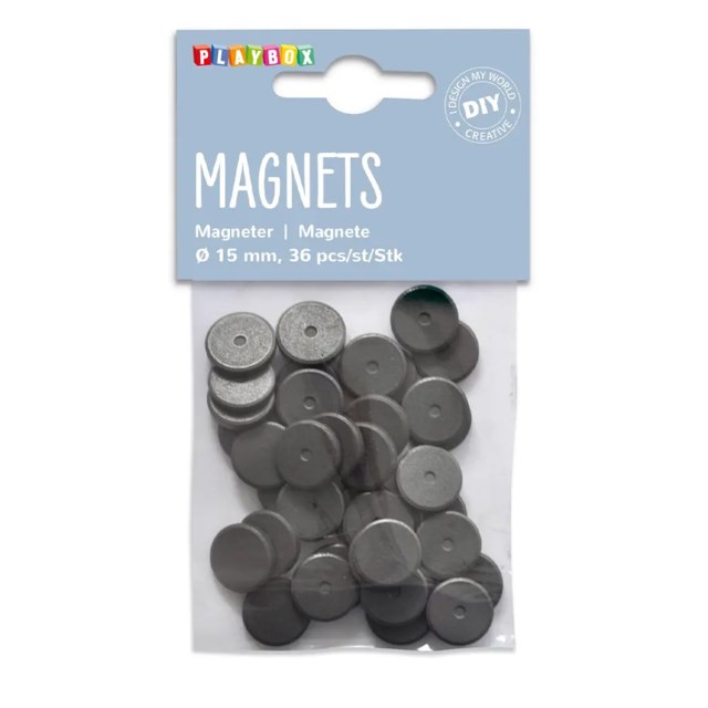 Pysselmagneter Playbox Ø 15 mm - 1