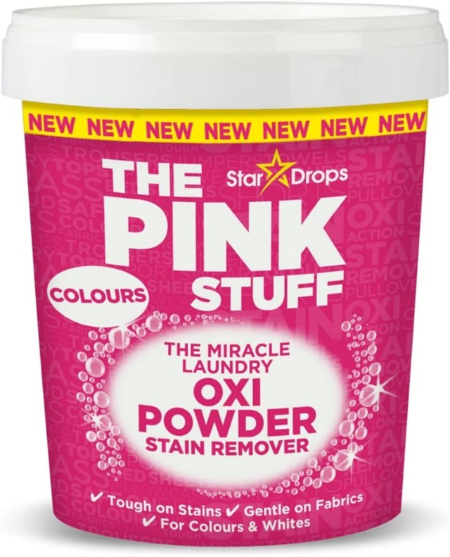 THE PINK STUFF Miracle Laundry Oxi Powder Stain Remover Colours 1 kg - 1