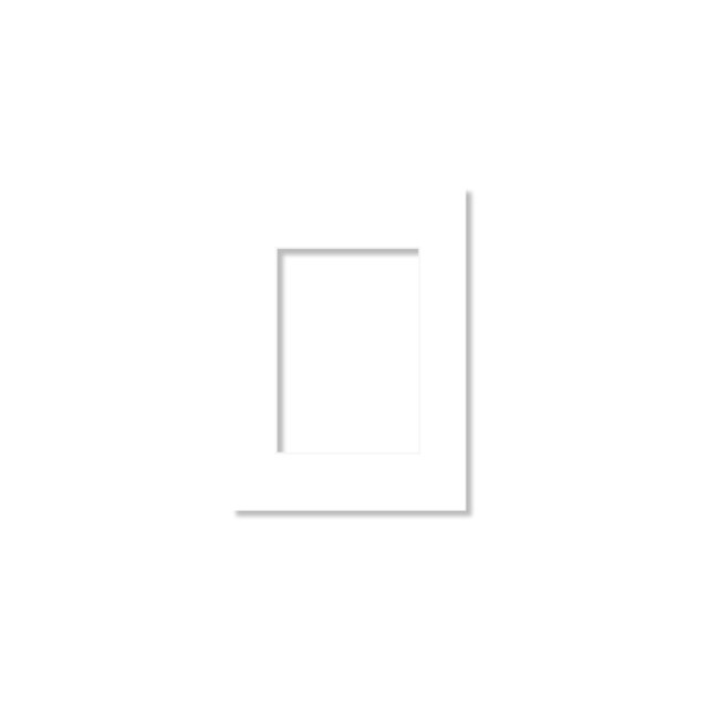 Passepartout standard 40x50cm kritvit syrafri - 400x500mm - 1