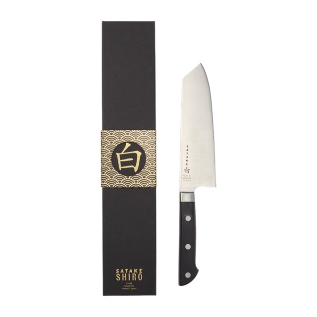 Kniv Satake Shiro Bunka Santoku 21cm - 1