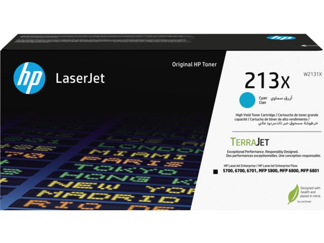 Lasertoner HP 213X cyan - 1