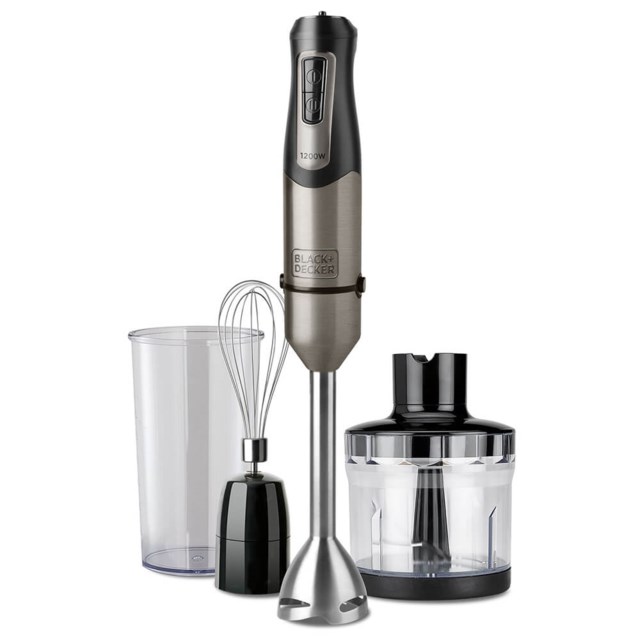 Hand Blender Set 1200W Brushed - 1