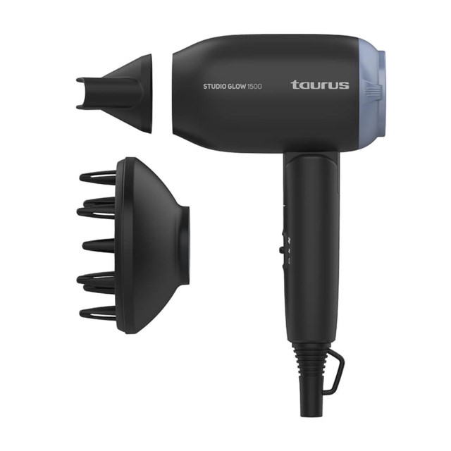 Hårfön 1400W Studio Glow 1500 Black - 1