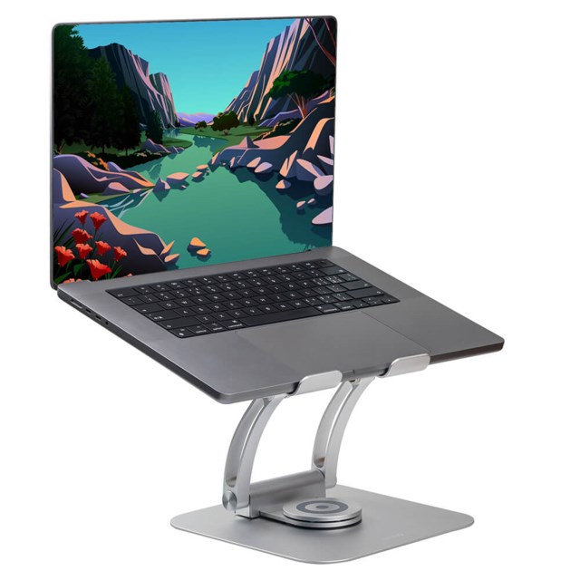 Laptop Stand Supreme Dual Pivot Plus Silver - 1