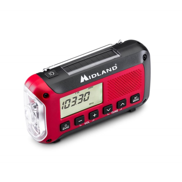 NödRadio Powerbank ER250BT Röd/Svart - 1