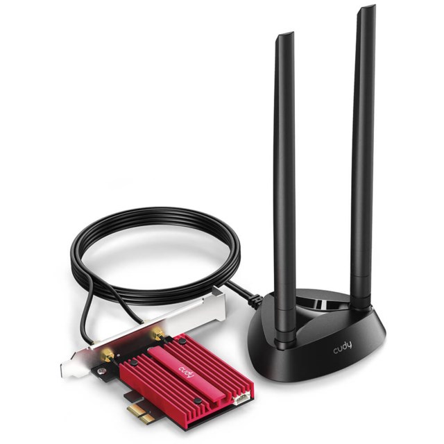 Adapter PCI-E WE4000 AX5400 WiFi 6E Magnetic Antennas - 1
