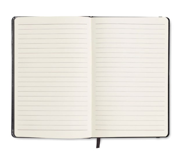 Anteckningsbok A5 linjerat 96 blad svart - 1