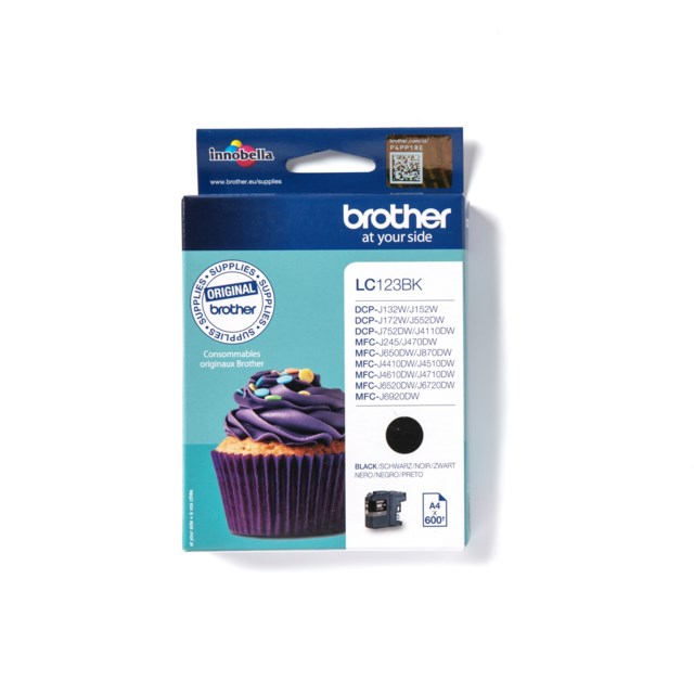 Ink-Jet Brother LC123BK svart - 1