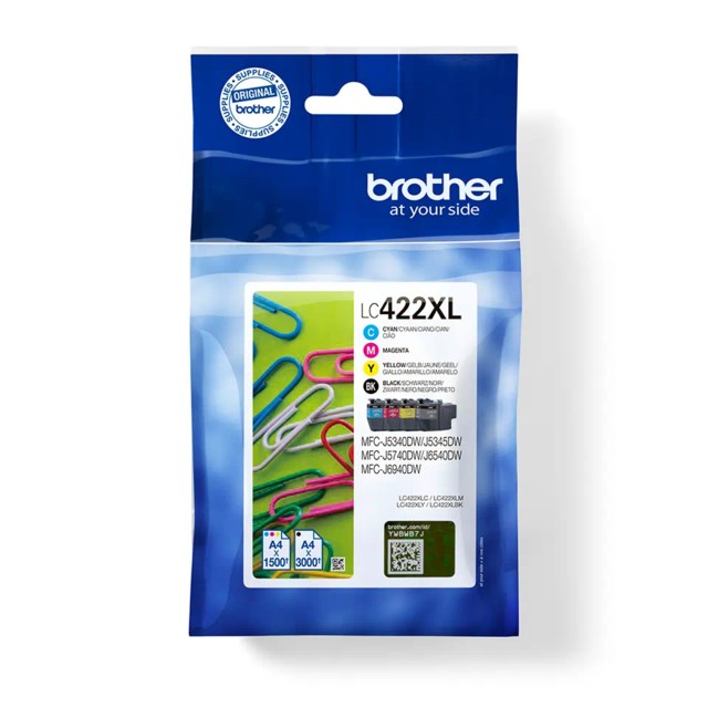 Ink-Jet Brother LC422XLVALDR CMYBK valuepack - 1
