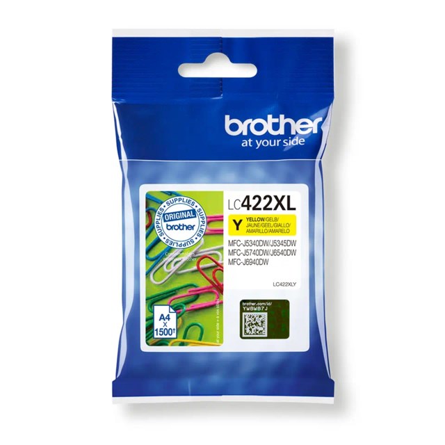 Ink-Jet Brother LC422XLY gul - 1