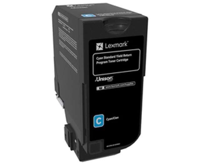 Lasertoner Lexmark CS720 cyan (return) - 1